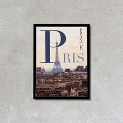 Paris poster 12x18in 