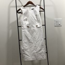 Ann Taylor white dress -00P