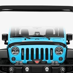 For Jeep Wrangler JK 07-18 Hood Shield Bug Deflector Guard High Profile Style

 