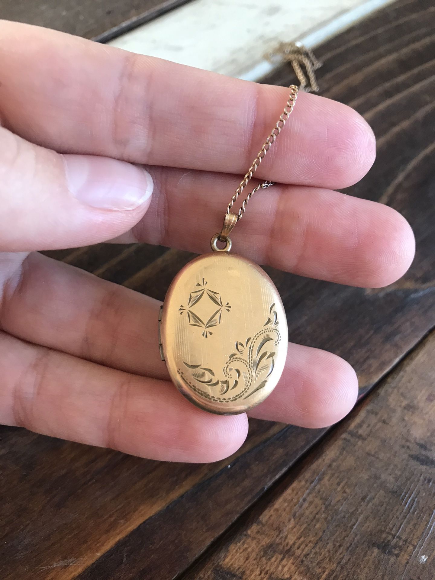 Gold overlay victorian locket