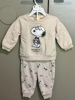 Snoopy Baby/Toddler Sweatshirt & Jogger Set