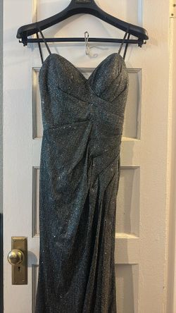 Silver Gray Sparkle Dress Beautiful Prom