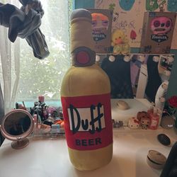 The Simpsons Jumbo DUFF Beer Bottle Homer Simpson 30” Plush Universal Studios