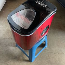 Frigidaire Countertop Ice Maker Portable Ice Machine Red Stainless