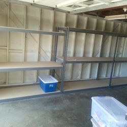 Garage Shelving 72 in W x 24 in D New Boltless Industrial Warehouse Commercial Storage Racks Stronger Than Homedepot Costco Lowes Delivery Available 
