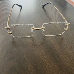 Clear Diamond Cut Cartiers Frames