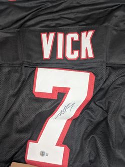 Michael Vick #7 Signed Football Jersey