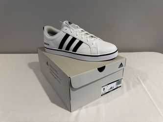 NEW Men's 11 Adidas Shoes White/Black/Blue