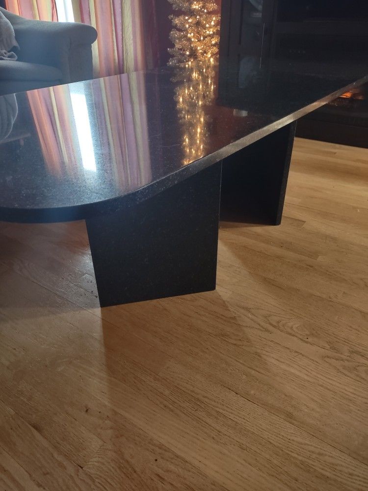 Black Granite Coffee Table