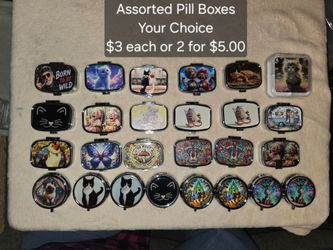Assorted Novelty Pill Boxes – Your Choice