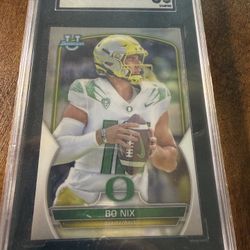 🔥 2022 Bowman U Bo Nix Rookie Card SGC 8 $25.00 