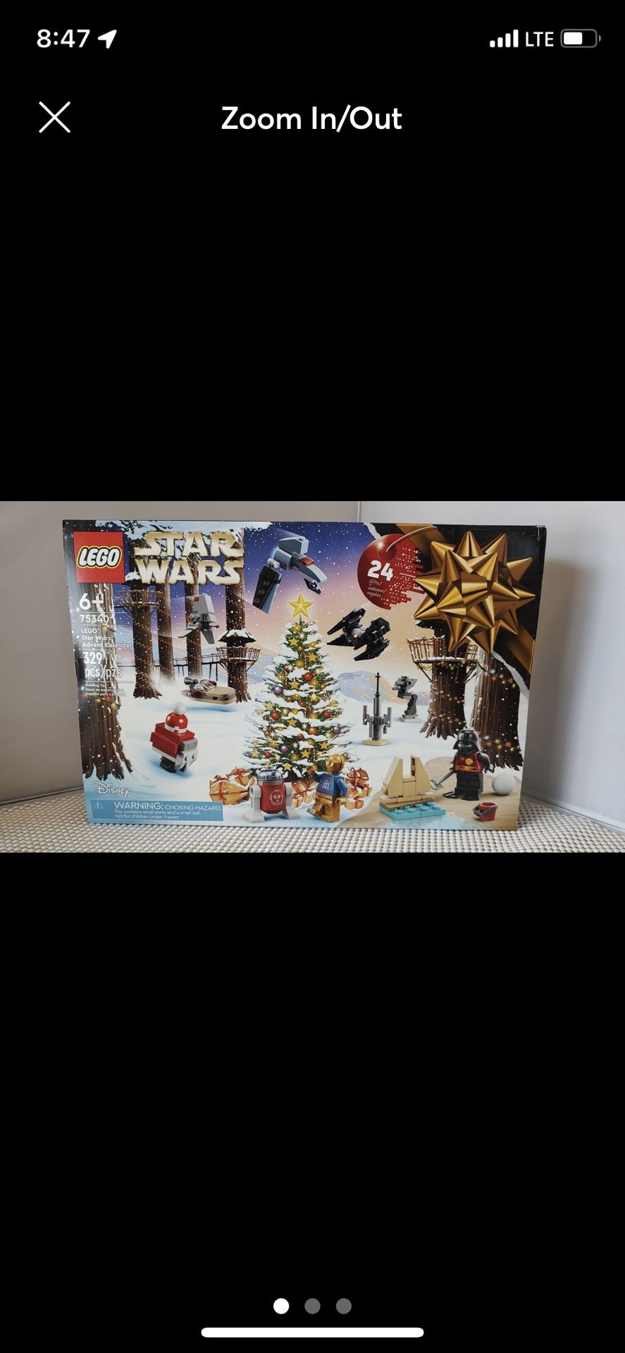 Lego Star Wars Age 6+ 75340 329pcs Advent Calendar 2022 24 days New, factory sealed Smoke/pet free Thank you for looking!