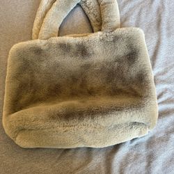 Grey Fur Bag-Brand New