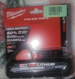 Milwaukee M18 High Output CP 3.0 Red Lithium Battery New In Package