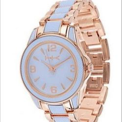 Woman’s Watch- Blue And Rose Gold