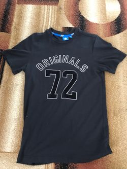 Adidas Originals BLACK TEE with suede (medium)