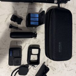 GoPro 10 Black With Accessories Spare Batteries