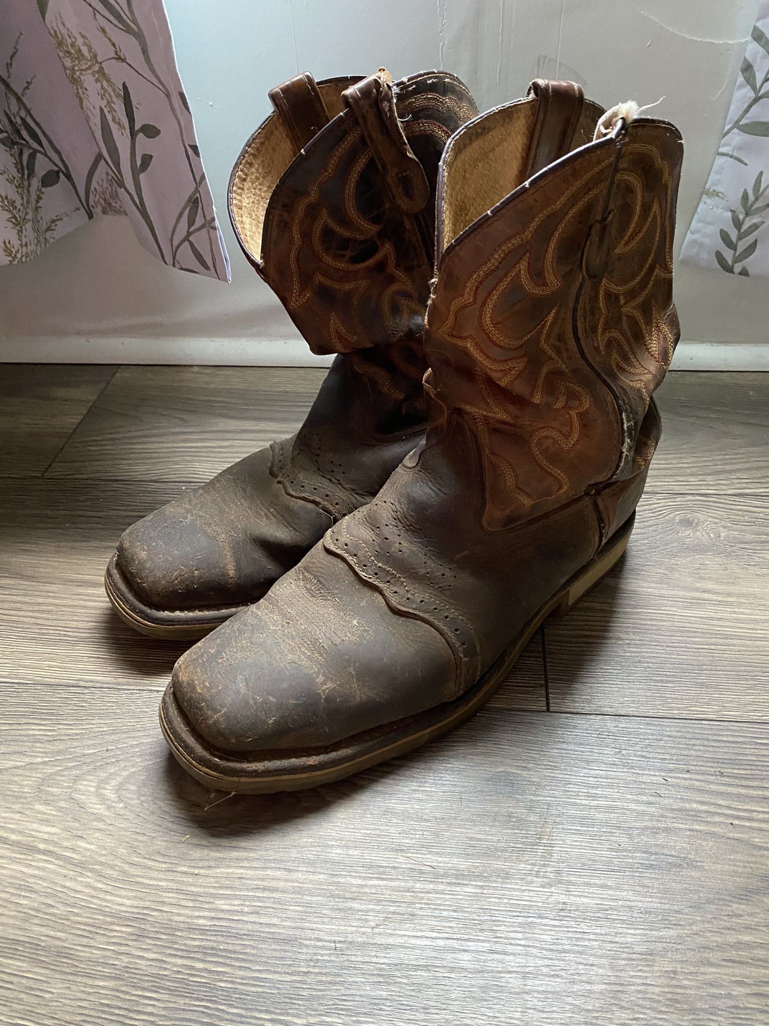 Double H Men’s Cowboy Work Boots Size 12 / Leather Western