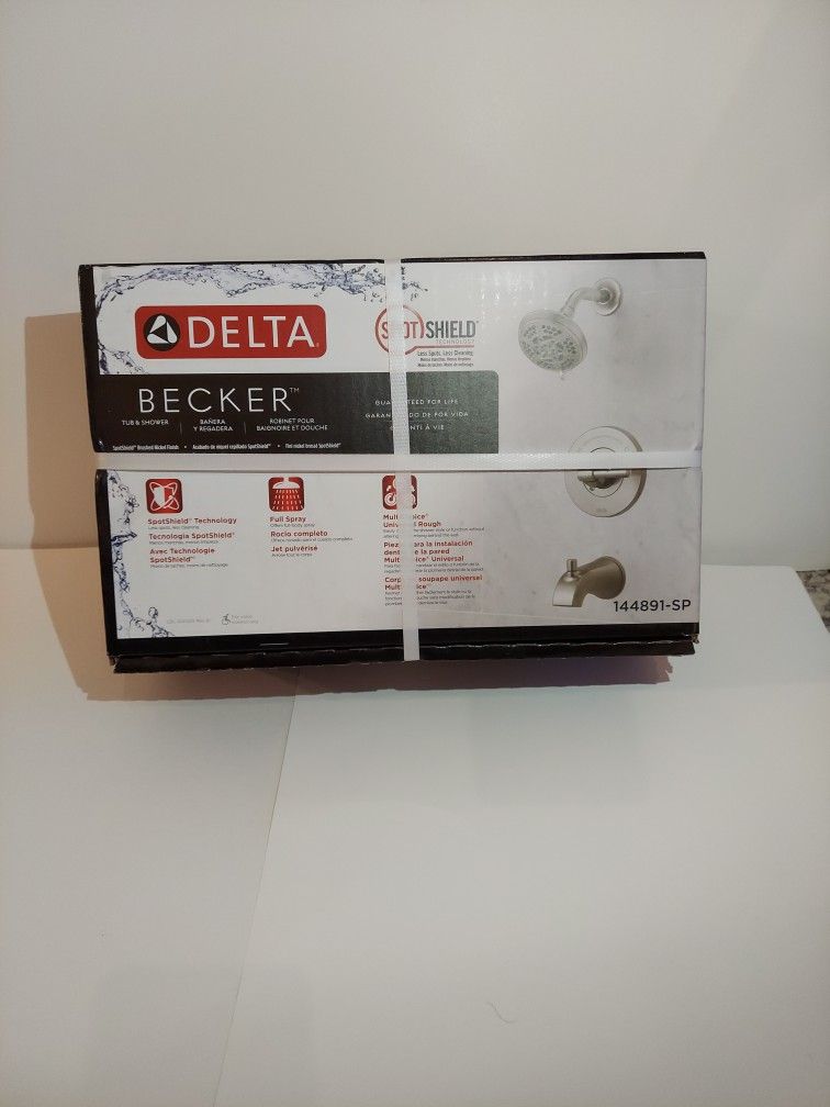 New Unopened Delta Becker Tub And Shower Set