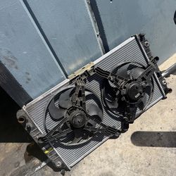 Impala SS radiator and e fans