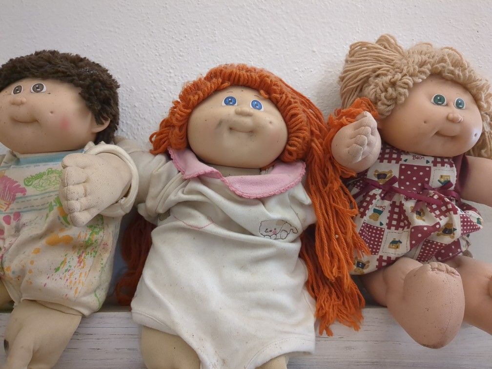 3 Cabbage Patch Dolls