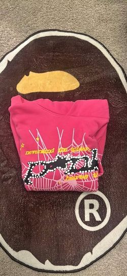 Pink sp5der hoodie