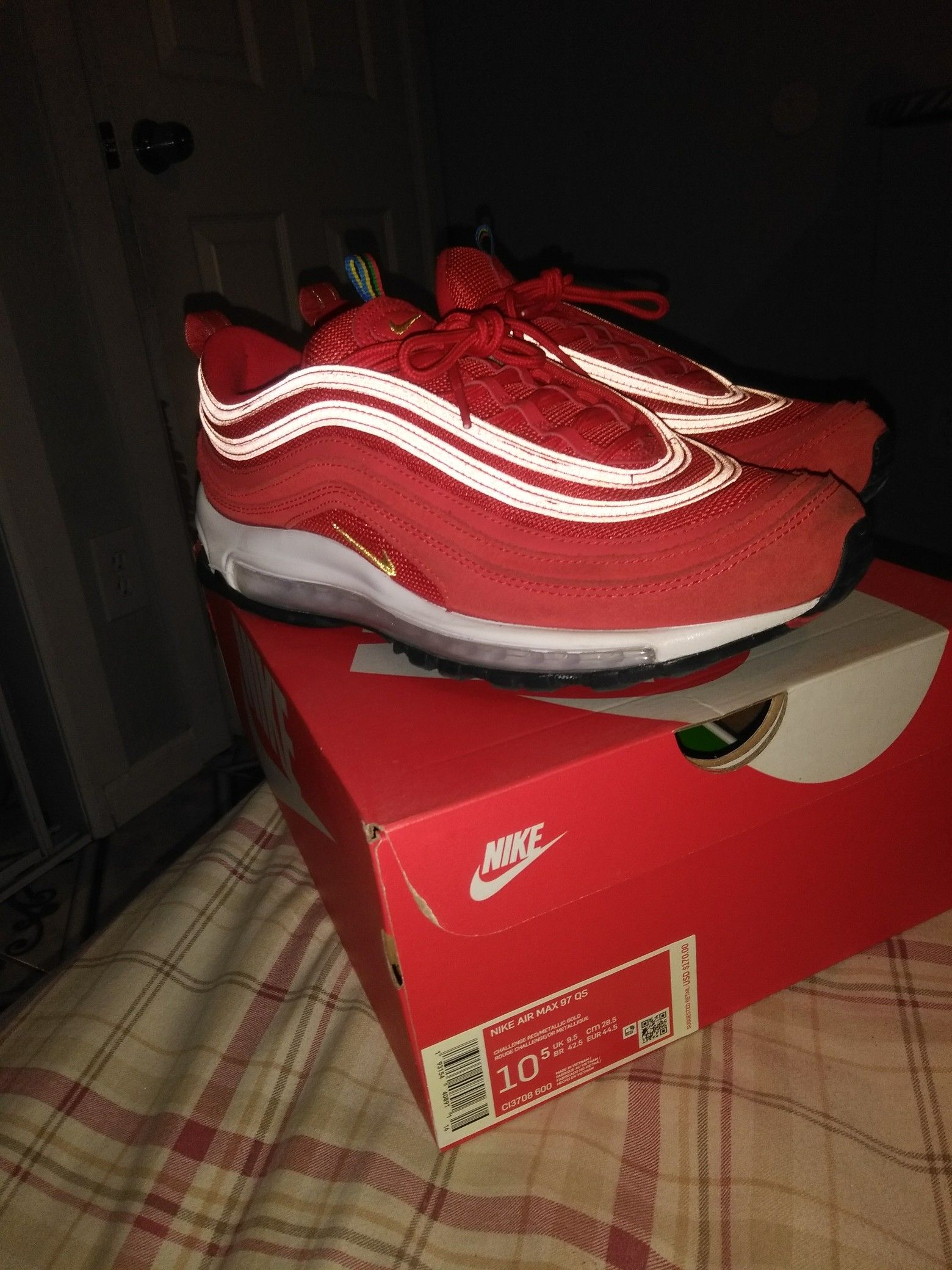 AIR MAX 97 RED CHALLENGE RED/METALIC GOLD