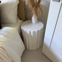 Sculptural Side Tables – Ribbed Design (1 or 2 Available)