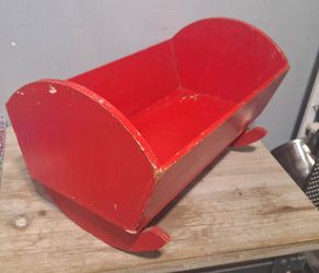 Vintage Doll Cradle Bed