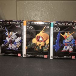 Bandai Fw Sd Gundam Neo Lot Of 3 Unopened
