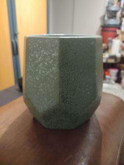 Small decorative ceramic planter vase