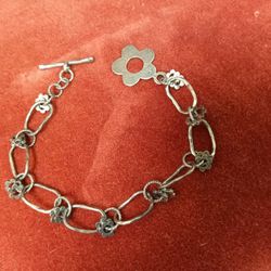 Silver Flower Bracelet