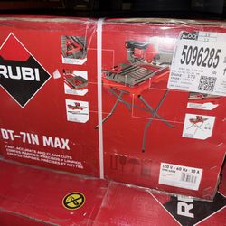 Rubi Tile Cutter Saw Tablesaw With Stand10 Amp 7-In Blade