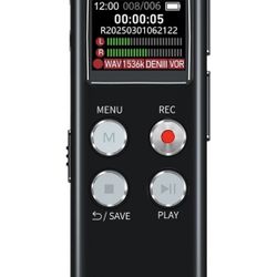 64GB Digital Voice Recorder with Playback: Voice Activated Recorders for Conferences, Meetings, Interviews - EVISTR Dictaphone Recording Device, Porta