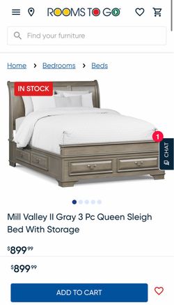 Rooms to go Queen bedroom set