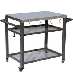 Outdoor Grill Cart with Stainless Steel Top