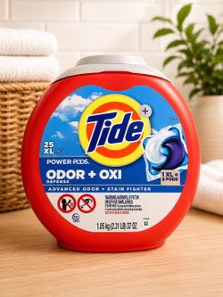 Tide Power Pods Odor + Oxi Defense, 25 XL Pacs(11$)