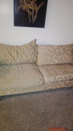 Gold couch