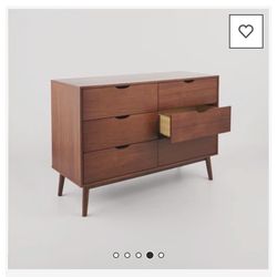 Mid Century Modern Wood Dresser 