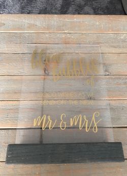 Wedding sign