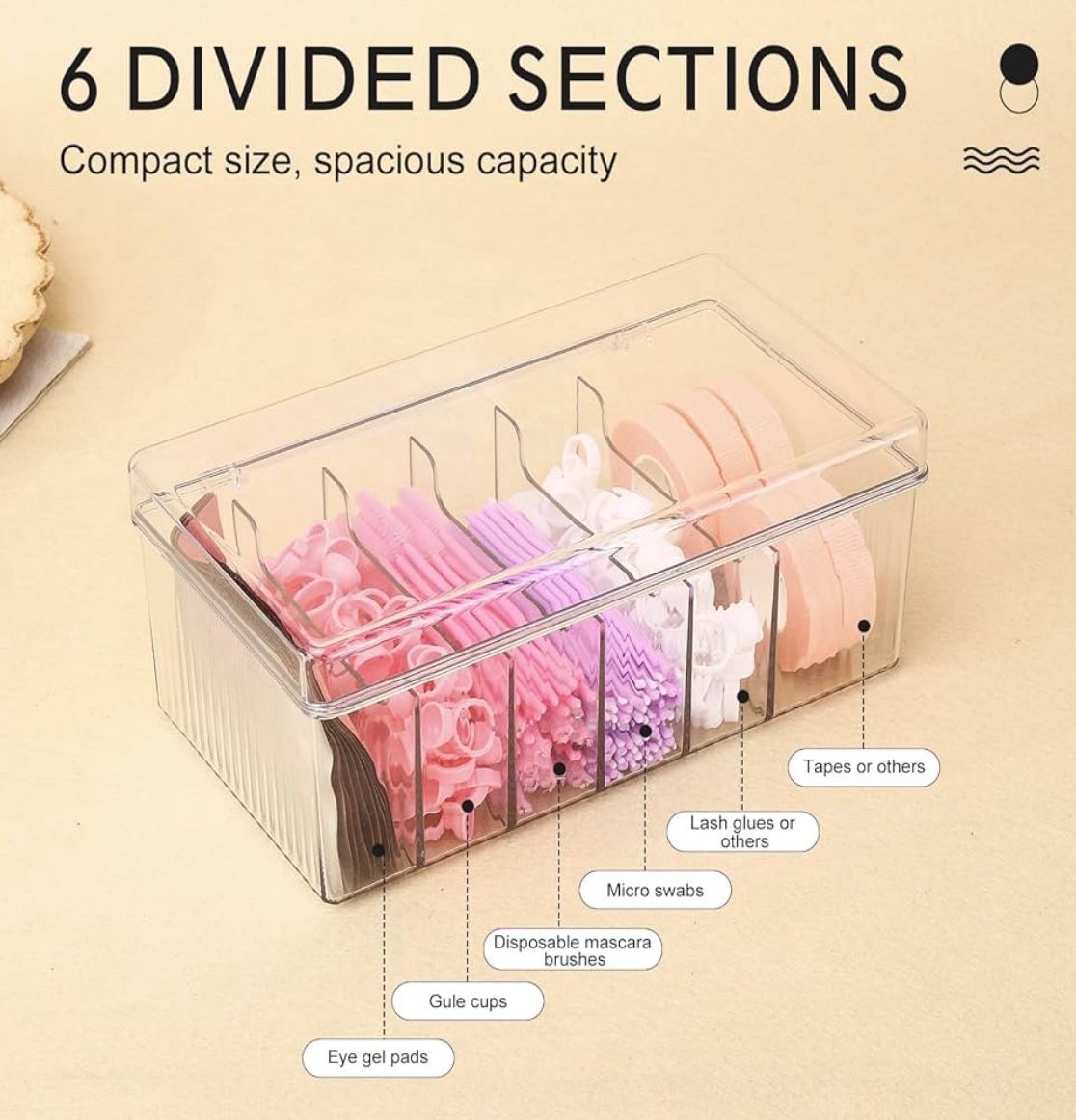 Clear Plastic Organizer, New
