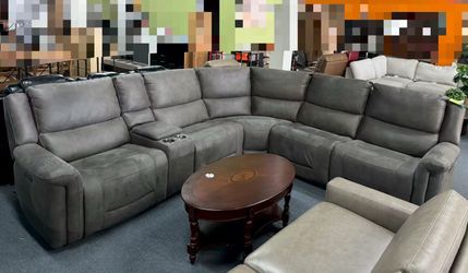 Carlin Fabric Power Reclining Sectional with Power Headrests，$1100