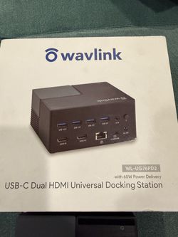 Wavlink USB-C Dual HDMI Universal Docking Station with 100W Power Delivery