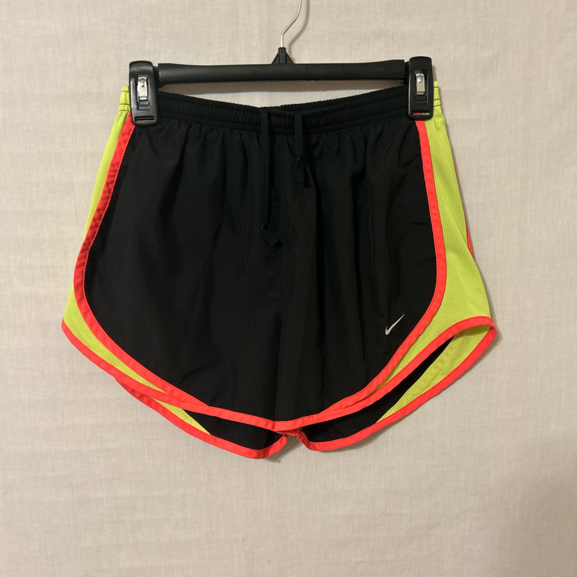 Nike Women's Black and Neon Shorts