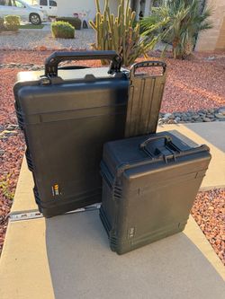 Pelican Protector Cases 1690 + 1610 Rolling Hard Cases w/ Foam