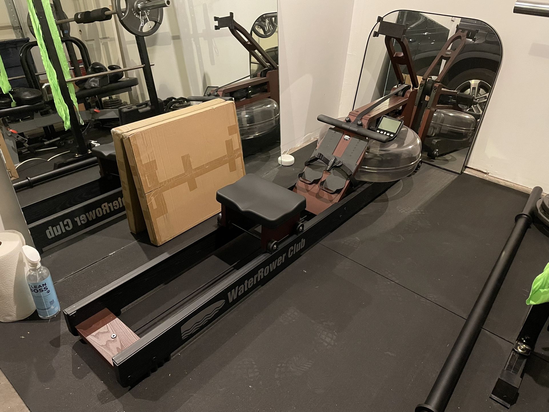 LIKE NEW - WaterRower Club Rowing Machine with S4 Monitor and Phone/Tablet Arm