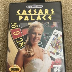 Caesars Palace, Sega Genesis, Great Condition, Tested