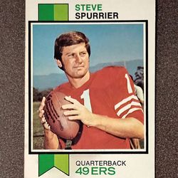 1973 Topps Steve Spurrier San Francisco 49ers #481 Football Card Vintage Collectible Sports NFL