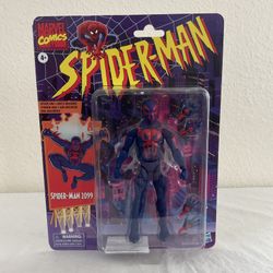 Spider-Man Marvel Legends Retro Cardback Spider-Man 2099 6” Inch Action Figure