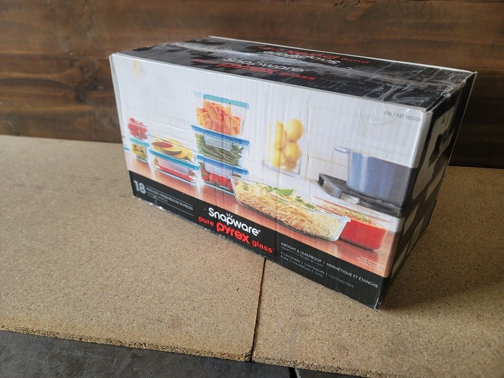 Snapware Pyrex 18-piece Glass Food Storage Set